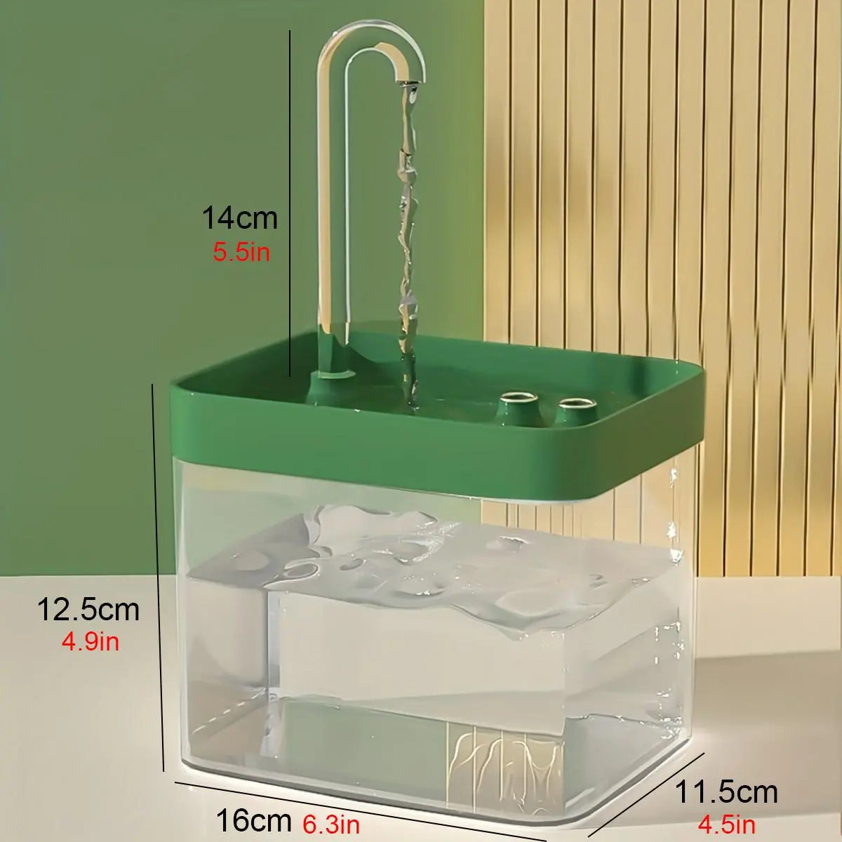 Automatic USB Pet Water Fountain, Silent Pets Drinking Water Dispenser for Cats Dogs Pets (Plug in USB Cable to Use)
