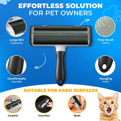 Pet Hair Removal Glove for Dogs & Cats – Dog Grooming Gloves for Shedding, Pet Hair Remover Glove – Pet Grooming Gloves, Cat Grooming Gloves & Cat Brush Glove (Glove + Pet Hair Revomal Kit)